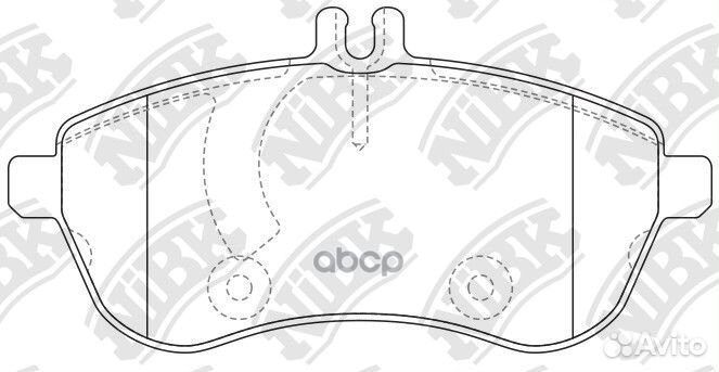 Колодки торм.пер. PN0452W NiBK