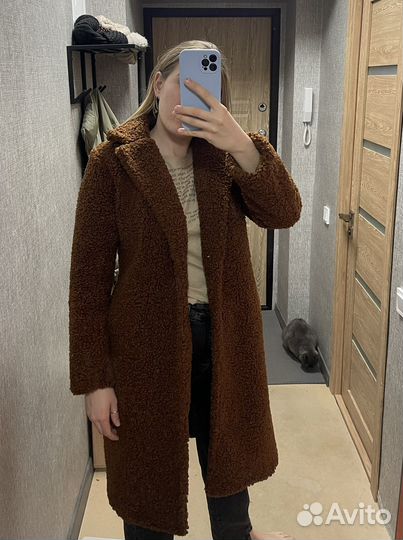 Пальто тедди 46