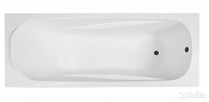 Ванна пристенная Loranto Арктика 1600х700, ABS пластик, белая