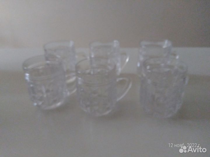 Хрустальные рюмки СССР, бокалы, кружки