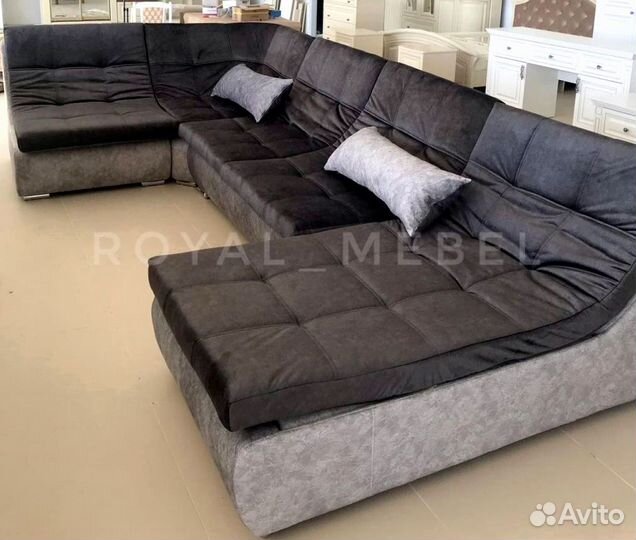 Угловой диван п образный