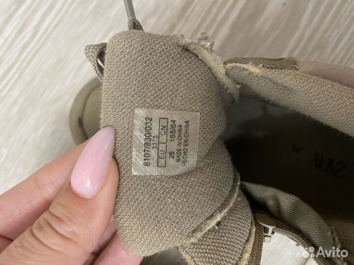 Ботинки осенние zara