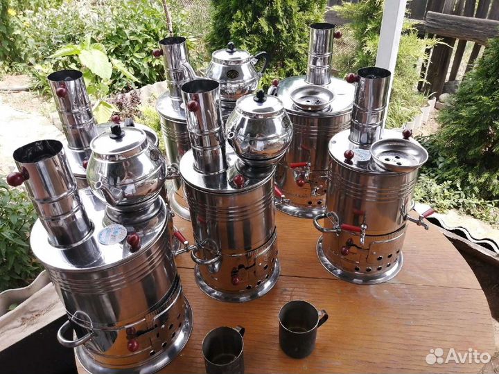 Самовары турецкие, с 1 и 2 краниками,чайник