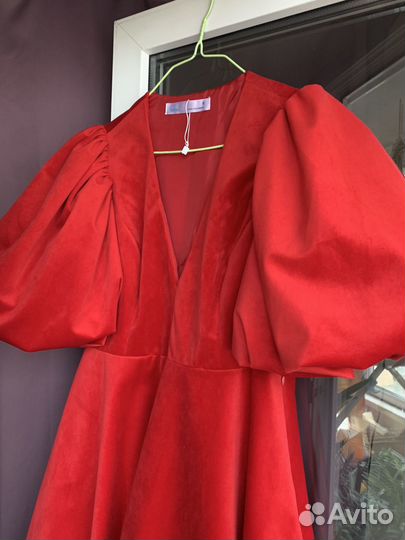 Платье мини бархатное Befree