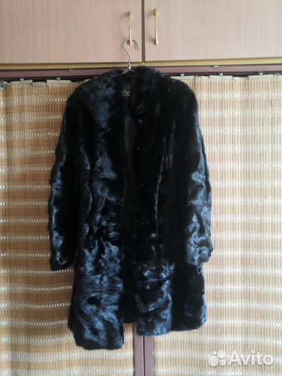 Норковая шубка с капюшоном (трансформер)