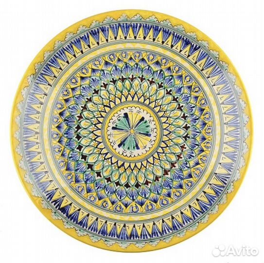 Ляган Риштан 42 См Желтый Мехроб