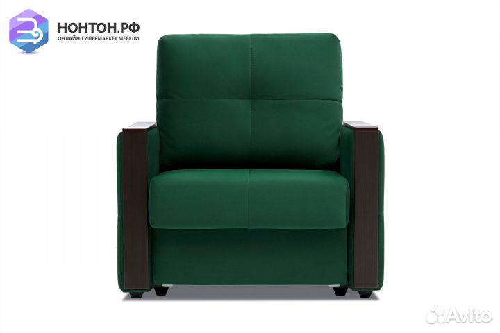 Кресло еврокнижка Инсайд изумрудное