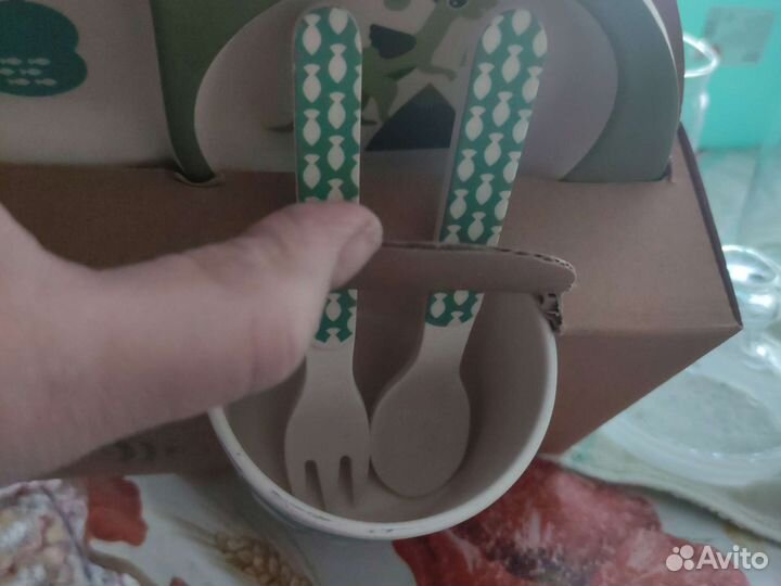 Набор детской посуды новый