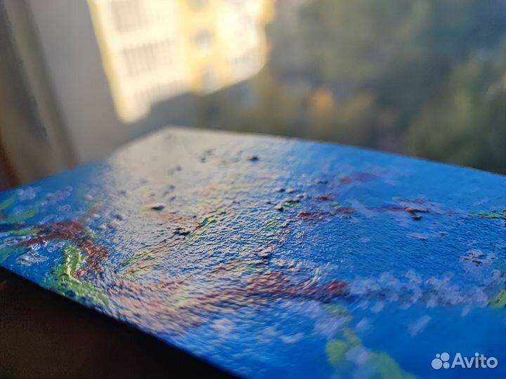 Картина маслом на грунтованном картоне 10х15