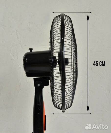Напольный вентилятор от жары с 5 лопастями мощный