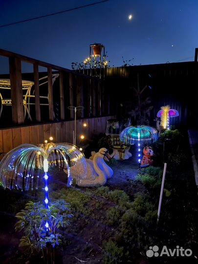 Гирлянда светодиодная - от солнца - фонтан