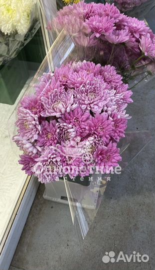 Букеты из кустовой хризантемы