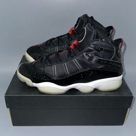 Кроссовки Air Jordan 6 Rings Black Gym Red ориг