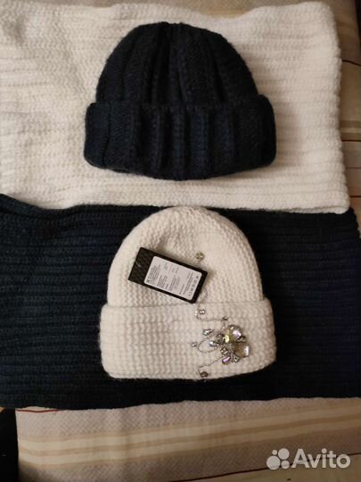 Шапка и снуд.Комплект зимний