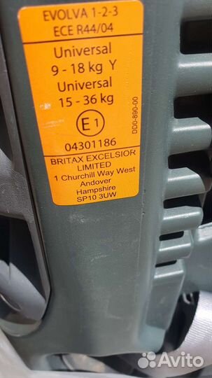 Автокресло britax romer 15-36 кг