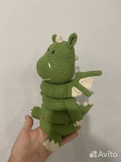 Дракон вязаная пирамидка