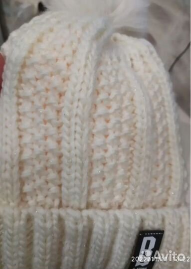 Шапка со снудом женская