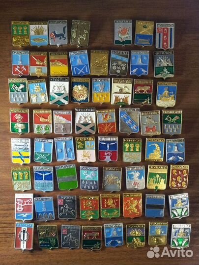 Гербы городов 400 шт