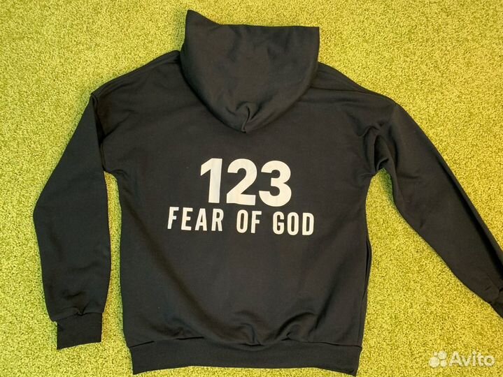 Худи мужское черное Fear of God