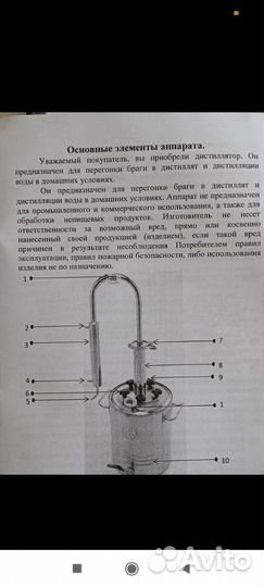 Дистиллятор самогонный аппарат бу