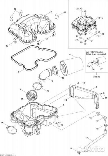 Воздушный фильтр для BRP Can Am Outlander/Renegade