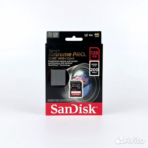 SanDisk Extreme Pro 128GB 200MB/s объявление продам