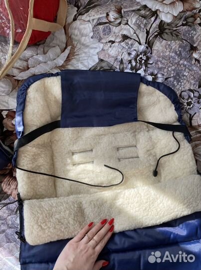 Конверт в коляску на овчине