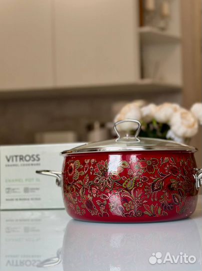 Эмалированная кастрюля 5л