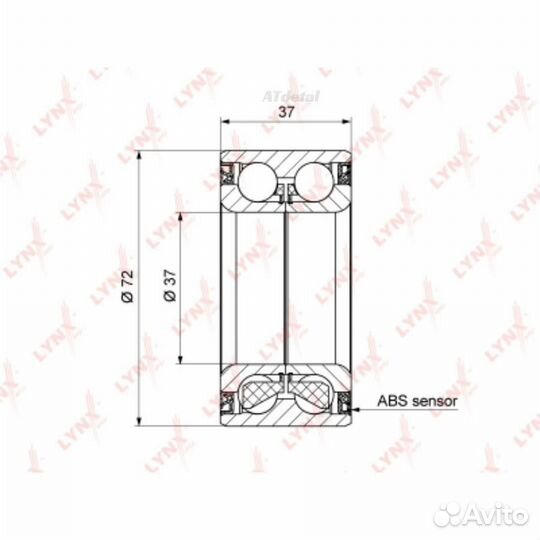 Подшипник ступ.renault logan I/sandero/nissan note