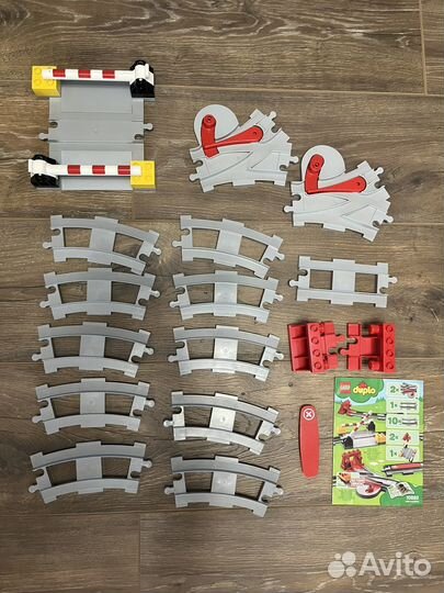 Lego duplo поезд, мост, рельсы