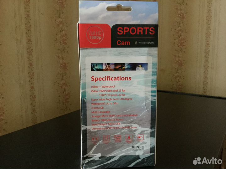 Экшен-камера Sports Cam новая