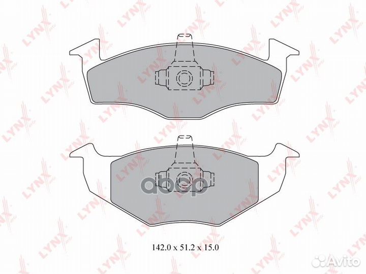 Колодки тормозные дисковые перед 1,245 BD80