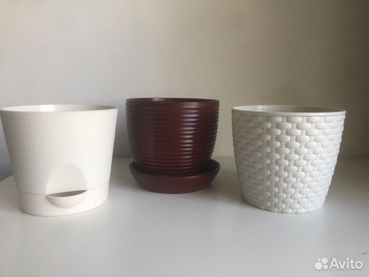 Горшки цветочные 3шт