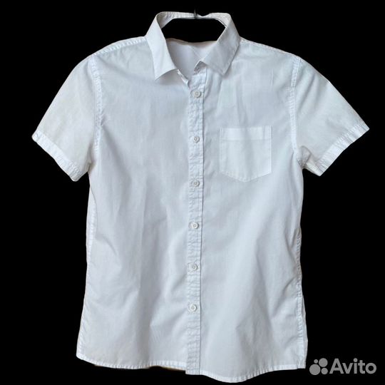 Рубашка школьная для мальчика. 12-13 лет. 158 см
