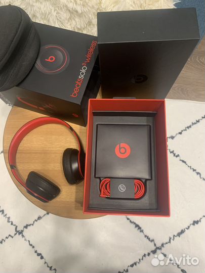 Наушники beats solo 3 black/red