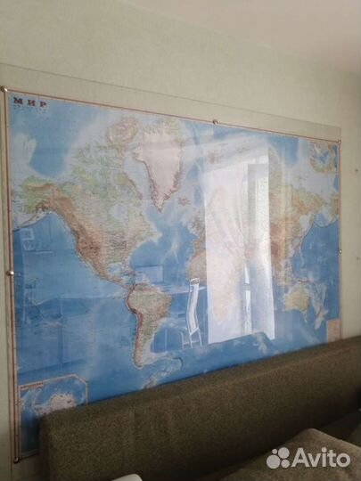 Карта обзорная мир