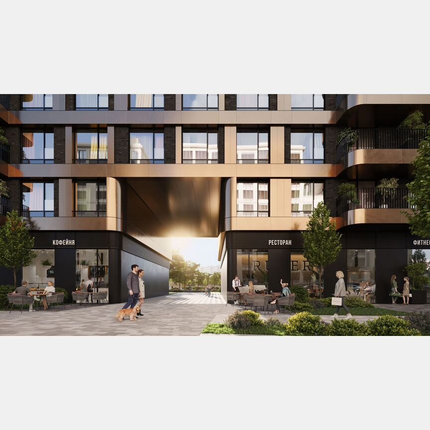 1-к. квартира, 44,5 м², 13/17 эт.