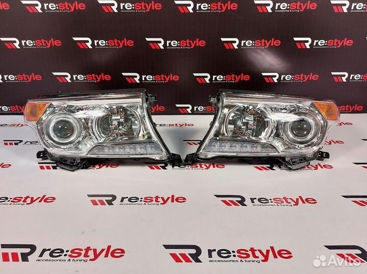 Фары Toyota Land Cruiser 200 12-15г Светлые