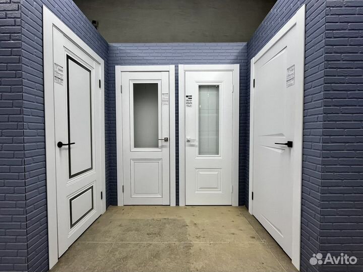 Двери межкомнатные белые новые, пвх, эмаль
