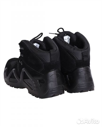 Трекинговые ботинки Дозор черные рабочиезамша