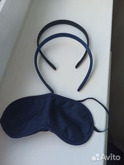 Маска для сна, ободок для волос