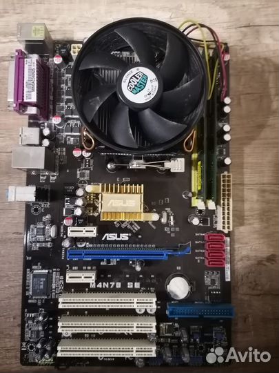 Комплект Мат. плата + проц Asus M4N78 SE AM2+