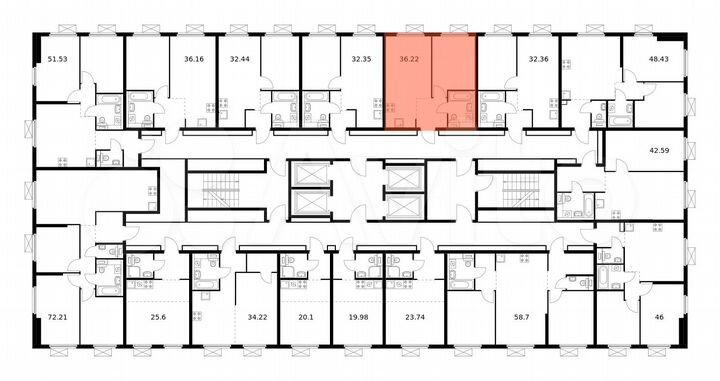 1-к. квартира, 36,2 м², 11/33 эт.