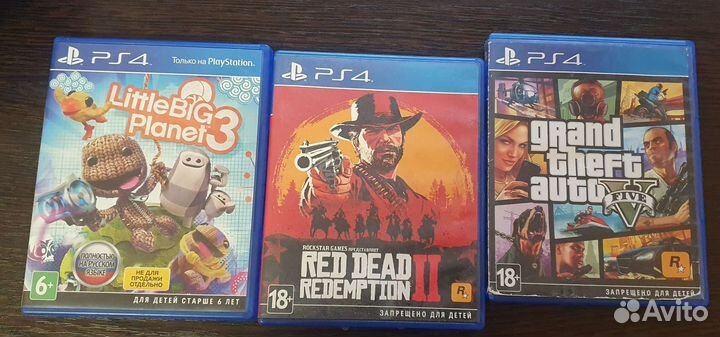 Диски на PS 5 и PS 4