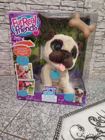 Интерактивная собака щенок мопс