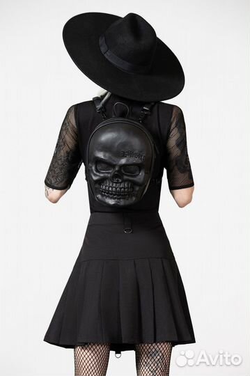 Рюкзак Сумка Killstar Grave Digger Mini Череп Голо