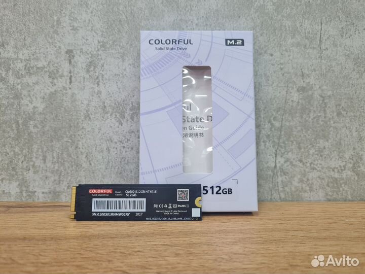 Новый M.2 SSD 512Gb Colorful CN600