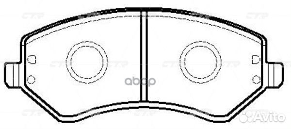 Ckcr-4 Колодки тормозные дисковые перед G