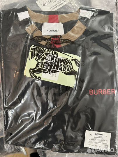 Футболка Burberry 2024 премиум ч/бел S M L XL XXL