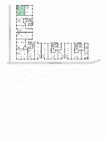 Аренда торговое помещение, площадь 73.5 кв.м
